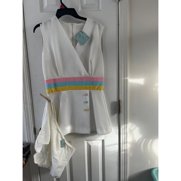Vtg 1970's Tennis Dress & Panties By Saks Fifth Avenue Active Sportswear Size 14 - Picture 1 of 10